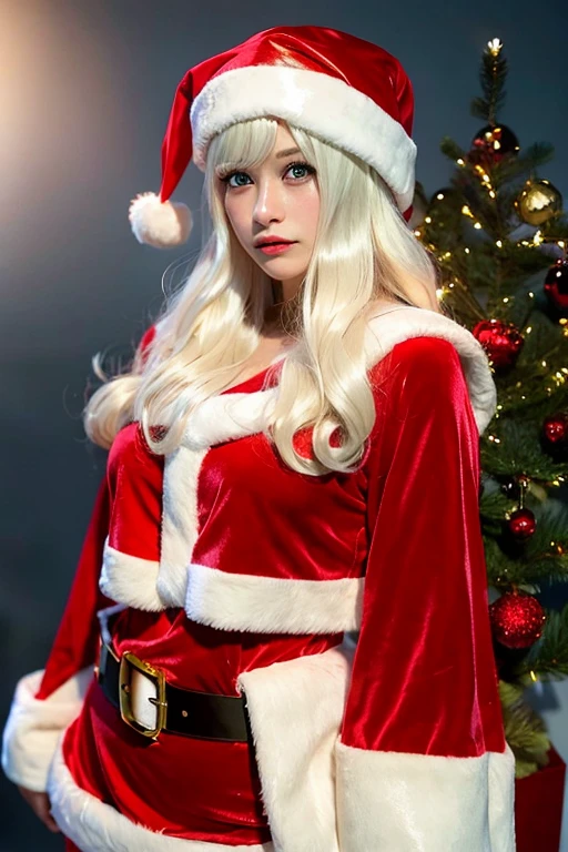 [Stable Diffusion] cabello mediano mujer hermosa Obra maestra cosplay Santa Claus [Realista]