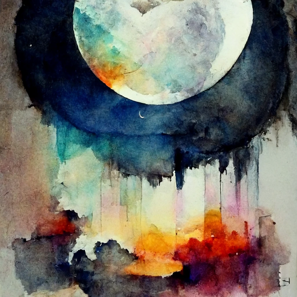 [Midjourney] abstracte luna [Realista]